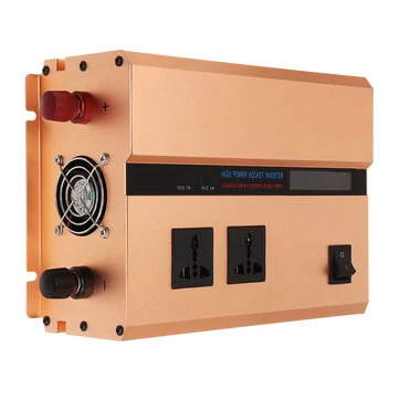 DC 12V/24V Til AC 220V Modificeret Sinus Bølge Strøminverter 3000W Top LCD Display