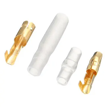 25/50 Sæt 3,9 mm Mand & Kvinde Kugleforbinder Kabel Farve Terminal Messing