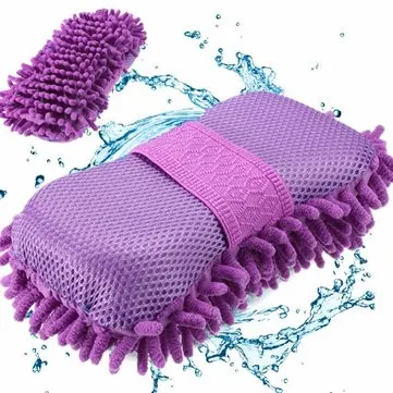 Bil Varm Mikrofiber Chenille Anthozoan Rengøringssvamp Blød Håndklæde Klud Vaskehandsker