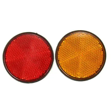 2 tommer Runde Reflektorer Universal Til Motorcykler ATV Cykler Snavs Cykler