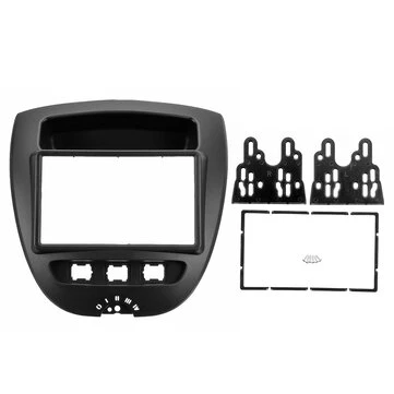 2 Din Bilradio Stereo Fasciaskive Panelramme til Toyota Aygo/ Citroen C1/ Peugeot 107