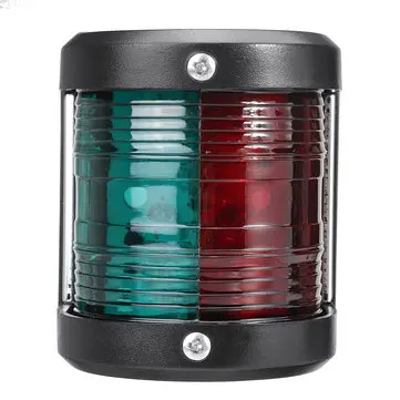 12V Marine LED-navigationsbåd signallysport bi-farve styrbordskandelabre/rib Rød+Grøn