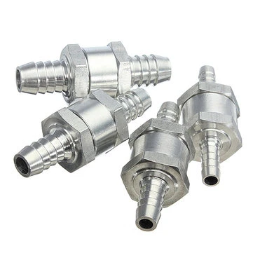 2ps10mm Aluminium Brændstof Ikke-returnerende Kontrolventil Envejs Benzin Diesel