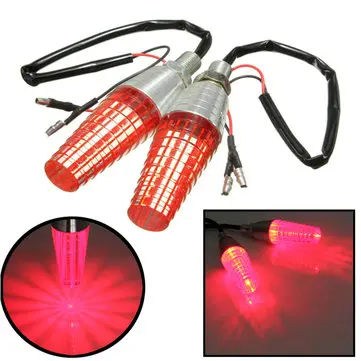 Motorcykel Rød LED Blinklys Indikator 10mm Bolt til MXC EXC Supermoto