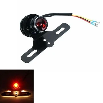 Motorcykel Bagbremse Lampe Rødt Lys Til Harley Bobber Chopper Cafe Racer