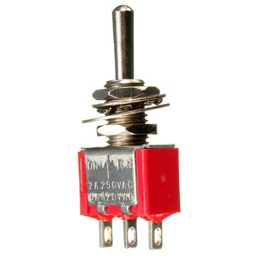 Rød 3 Pin PÅ-AF-AF 3 SPDT Lille Vippeswitch AC 6A/125V 3A/250V