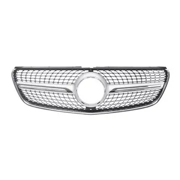 Sølv Diamond Stil Forreste Kofangergrill Til Mercedes Benz V-klasse W447 15-18