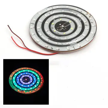 Universel 12V Motorcykel LED Lysdekoration 10cm 8cm Cirkelblinkende Lys