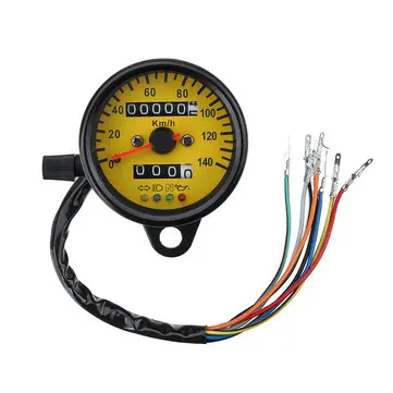 Motorcykel Dual Odometer KMH Nat Vison Hastighedsmåler Meter LED-Baggrundsbelysning Signal Lys