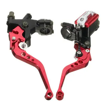 7/8 tommer 22mm CNC Universal Motorcykel Bremse Kobling Master Cylinder Håndtag Beholder