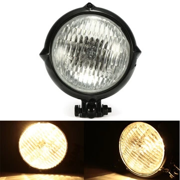 4 tommer H4 35W Motorcykel Forlygte Lampe Til Bobber Chopper