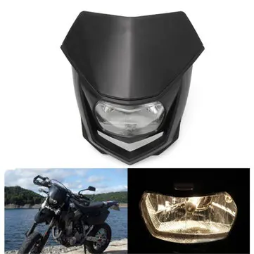 12V 8000lm Motorcykel Forlygte med Høj og Lav Lys Universel Dirt Bike Forlygte til enduro