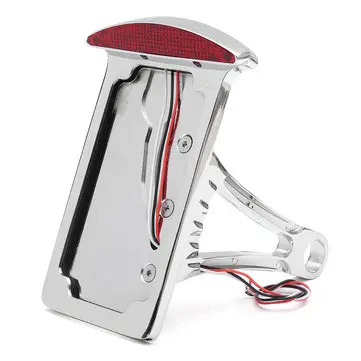 Motorcykel nummerplade LED-baglygte Vertikal side med monteringsbeslag til Harley