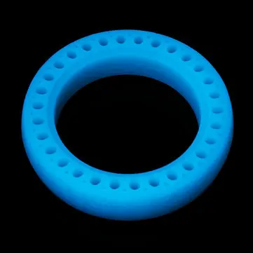 Blå Noctilucent Luminous Fluorescent Hollow Solid Tire Explosion-proof til M365 elektrisk scooter