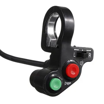 Motorcykel Atv Pit Bike Horn Lys Blinklys Kontaktknap Tænd/sluk