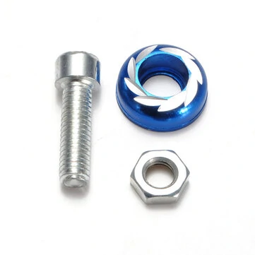 M5/5mm Vindue Skrue Bolt Blå Universel Motorcykel Karrosseri Kit
