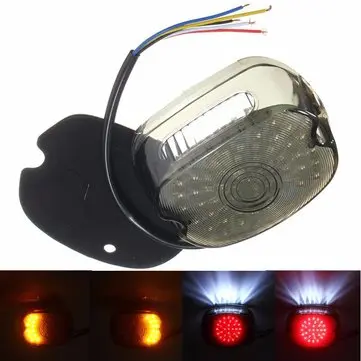 Røg LED Baglygte Bremse Blinklys til 91-10 Harley Sportster Softail Dyna
