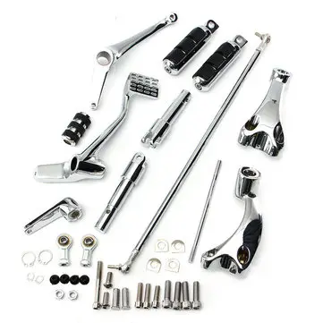 Fremadrettede kontroller med pigge og forbindelse til Harley Sportster 883 1200 XL 04-13