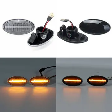 2PCS 3W 12V Dynamiske LED Sidelysmarkører Lamper Amber Til Suzuki Swift Alto SX4