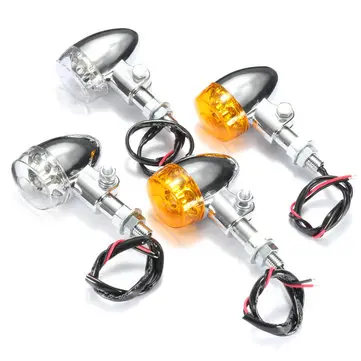 Motorcykel 9 LED Blinklys Indikatorlys Universal Til Harley Chopper Bobber Cruisers