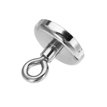 Effetool 42mmx40mm 68kg Neodymium Genoprettelsesmagnet Metaldetektor Klobskrog Magnet