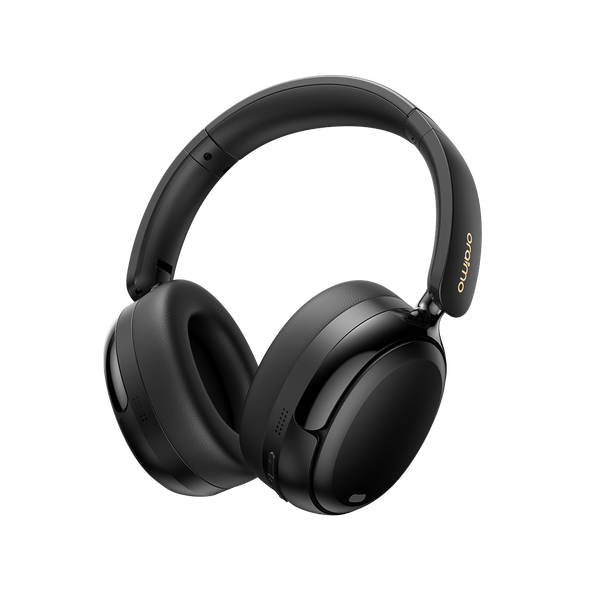 Oraimo Active Noise Cancelling Over The Ear Headphones Wireless Bluetooth, 65H Playtime, 3 EQ Modes, Deep Bass, BT5.4, Wireless Headphones with Microphone for Game, Office, Travel, Black