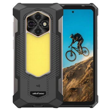 Ulefone Rugking 5 Pro AI Vielseitiges LED-Licht 20000mAh 16GB 256GB 64MP Kamera 6,78 Zoll Android 16 33W Schnellladung NFC Unisoc T7250 Octa-Core IP68 IP69K Wasserdicht 4G Robustes Smartphone